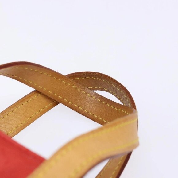 LOUIS VUITTON Monogram Vernis Reade PM Hand Bag Red Rouge M91088 LV Auth 141879 - Picture 9 of 16